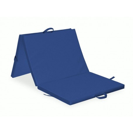 Matelas pliant en trois parties 195x85x5 K012 Bleu Marine