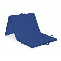 Matelas pliant en trois parties 195x85x5 K012 Bleu Marine