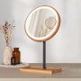 Bamboo Mirror - Miroir LED rechargeable