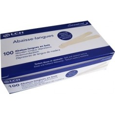 Abaisse-langues en bois adulte (boîte de 100)