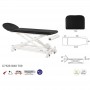 Table de massage électrique avec barre périphérique ecopostural